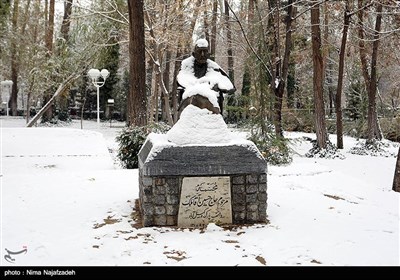 بارش برف در مشهد