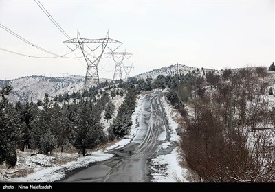 بارش برف در مشهد