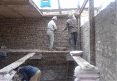 جهادگران ورامین در راه خدمت به محرومان/ آجر به آجر خانه می‌سازیم