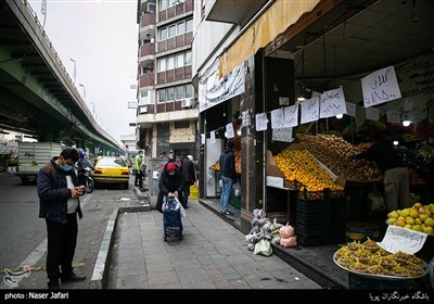 خیابان انقلاب در سومین روز محدودیت های کرونایی