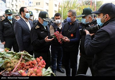بازدید سردار حسین رحیمی رئیس پلیس تهران از کشفیات طرح رعد 39