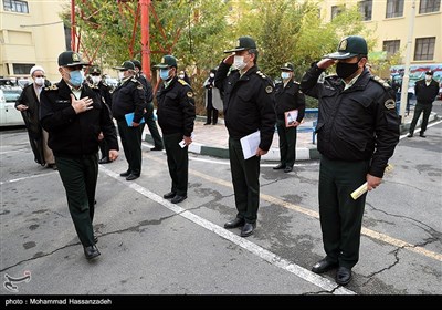 بازدید سردار حسین رحیمی رئیس پلیس تهران از کشفیات طرح رعد 39