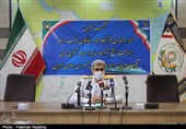 نشست خبری فرمانده قرارگاه مقدم ناوگان جنوب نداجا از دریچه دوربین تسنیم