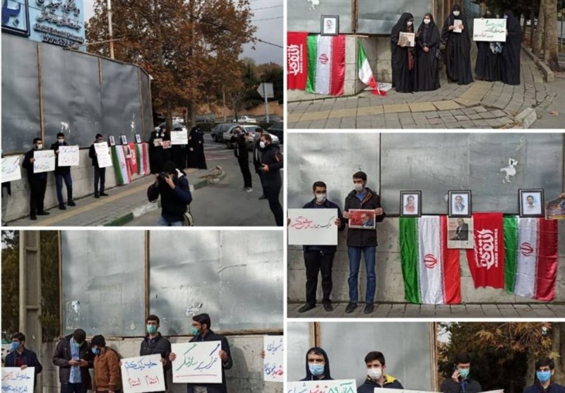 تجمع دانشجویان دانشگاه شهید بهشتی در سالگرد شهید شهریاری