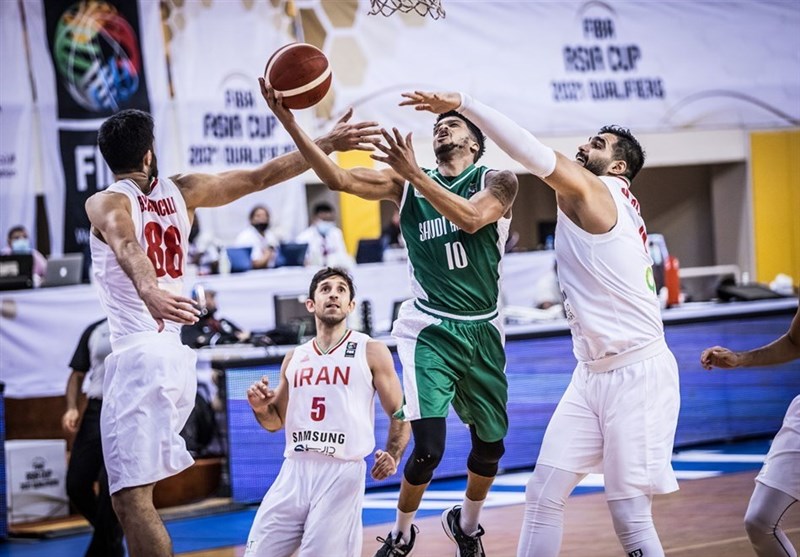 بسکتبال انتخابی کاپ آسیا| پیروزی نه چندان آسان ایران مقابل عربستان/ درخشش یخچالی