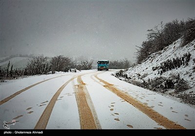 بارش برف پاییزی در ارتفاعات بهشهر