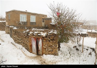 بارش برف در روستای مودی -کردستان