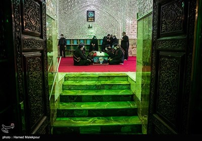 مراسم تشییع شهید محسن فخری‌زاده در امامزاده صالح(ع)