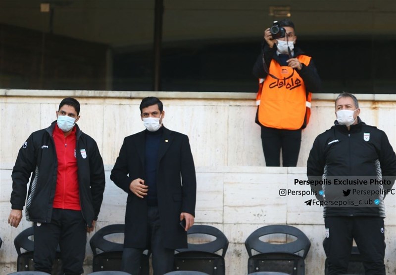 Iran Coaching Staff Attends Persepolis, Machine Sazi Match