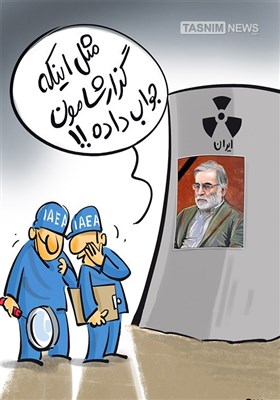 کاریکاتور/ توقف حضور جاسوسان آژانس بین المللی انرژی اتمی در ایران