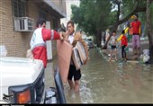 شهرهای اهواز و بندر امام خمینی بیشترین تاثیر را از بارندگیهای خوزستان را دیدند + فیلم