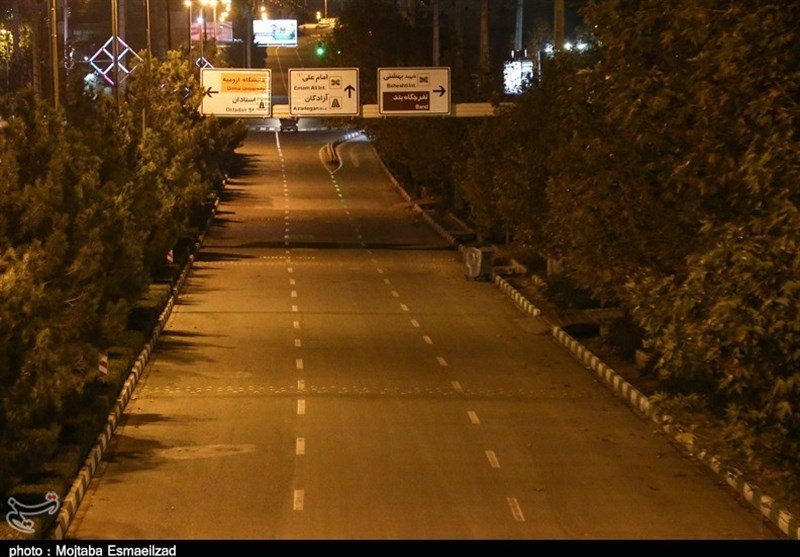 منع تردد شبانه در سطح شهر ایلام به روایت تصویر