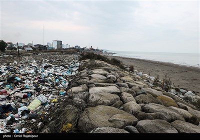 انباشت زباله در ساحل کلاچای گیلان