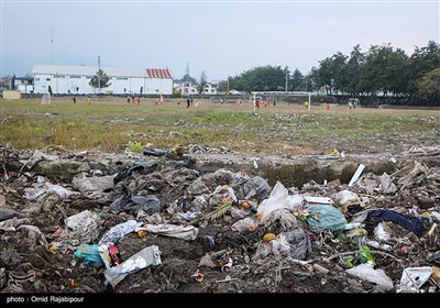 انباشت زباله در ساحل کلاچای گیلان