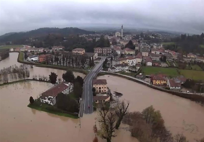 Aerial Images Reveal Extent of Damage from Flooding North of Italy