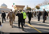 سان دیدن سردار قاسم رضایی جانشین فرمانده نیروی انتظامی از نیروهای حاضر در رزمایش طرح ترافیکی زمستان 99