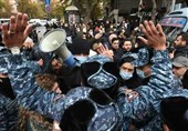 درگیری معترضین و نیروهای پلیس در پایتخت ارمنستان