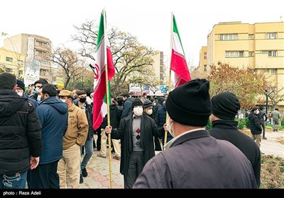 تجمع اعتراض‌آمیز مردم مقابل کنسول‌گری ترکیه در تبریز