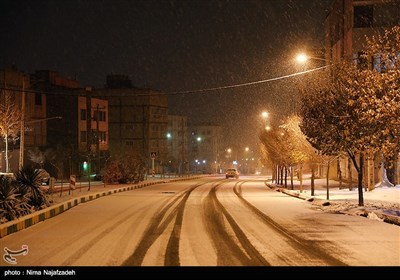 بارش برف در مشهد