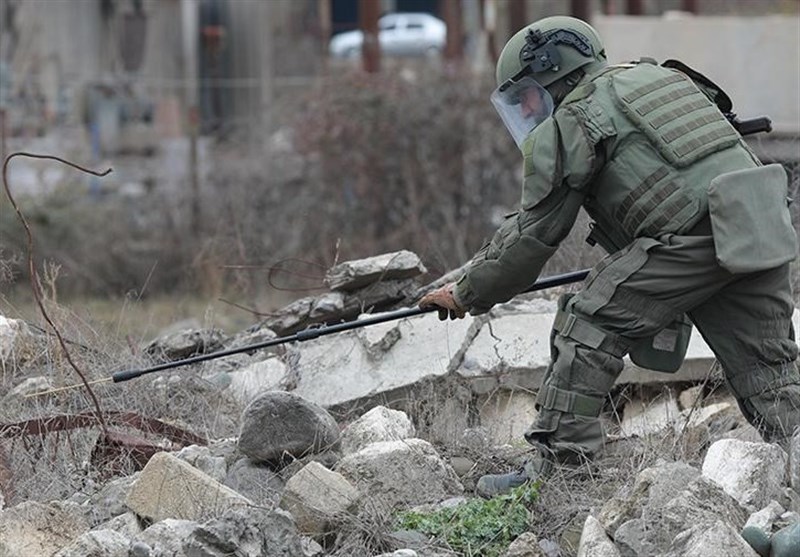 نظامیان روسیه حدود 5 هزار مورد مواد منفجره را در قره باغ خنثی کرده‌اند