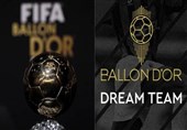 ترکیب تیم رؤیایی توپ طلای «فرانس فوتبال» مشخص شد/ مسی و رونالدو در کنار مارادونا و پله