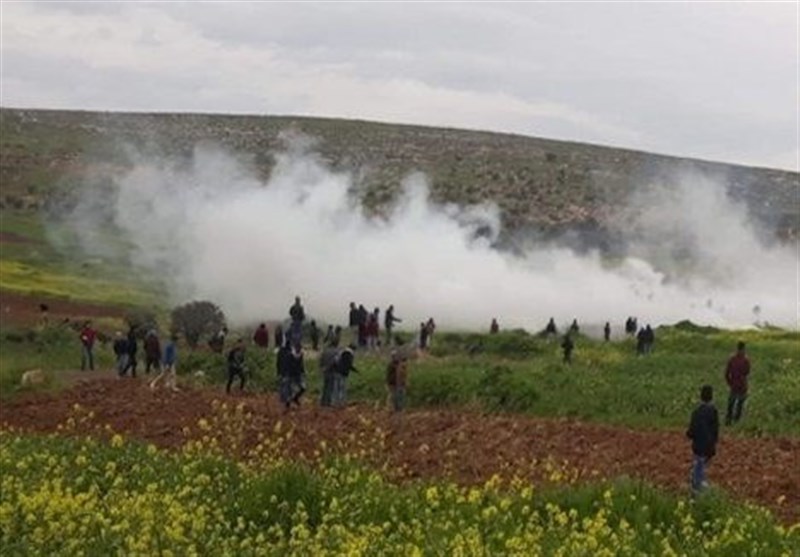 یورش نظامیان صهیونیست به تظاهرات‌کنندگان فلسطینی در شرق «رام الله»