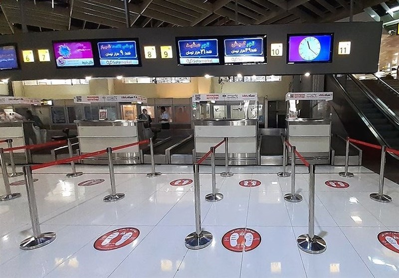 اجرای طرح محافظ‌های ضدکرونای شرکت بادران در فرودگاه مهرآباد