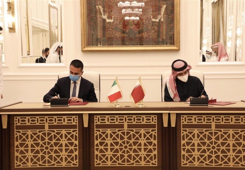 امضای تفاهم‌نامه گفتگوی راهبردی میان قطر و ایتالیا