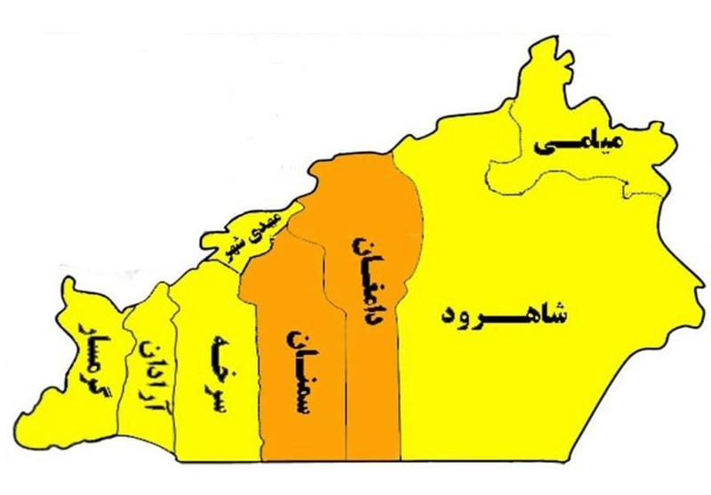 رنگ‌بندی کرونایی در استان سمنان تغییر یافت؛ 2 شهرستان بزرگ همچنان نارنجی ماند