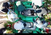 2 شهید گمنام در دانشگاه آزاد زرند تشییع و تدفین شدند + عکس