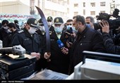 بازدید سردار حسین رحیمی رئیس پلیس تهران از کشفیات جدید پلیس پیشگیری