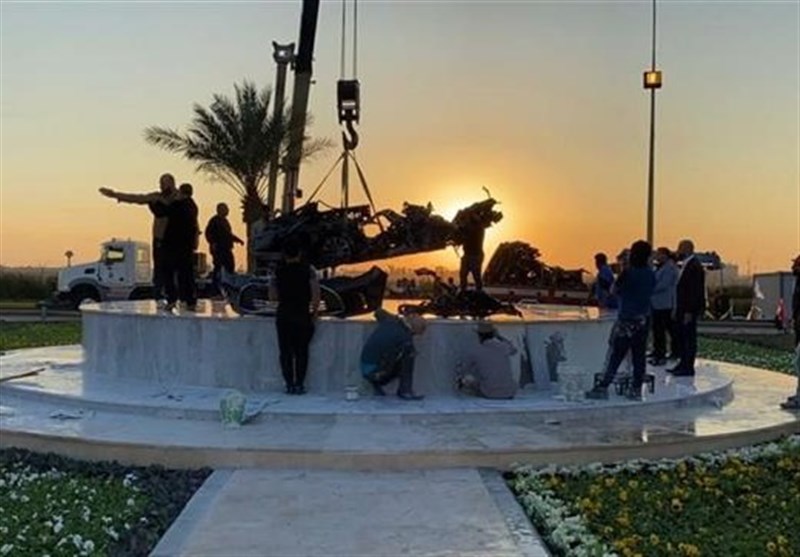 Remains of Vehicle Carrying Gen. Soleimani Transferred to Memorial Site in Baghdad Airport