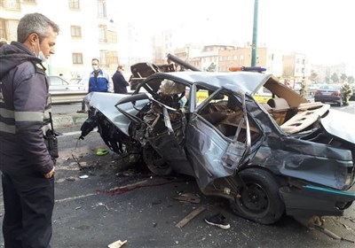  ۲ کشته و ۱۶ مجروح در تصادفات ۵ فروردین تهران/ متواری شدن راننده پس از تصادف مرگبار با عابرپیاده 