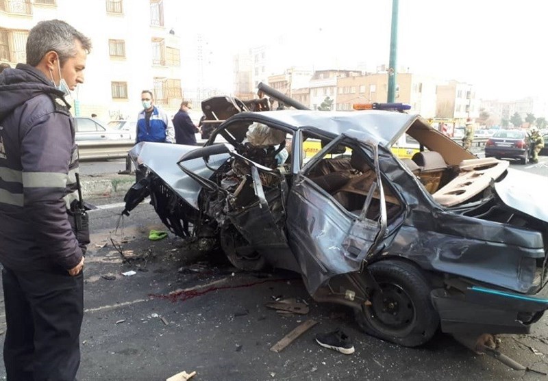 2 کشته و 16 مجروح در تصادفات 5 فروردین تهران/ متواری شدن راننده پس از تصادف مرگبار با عابرپیاده