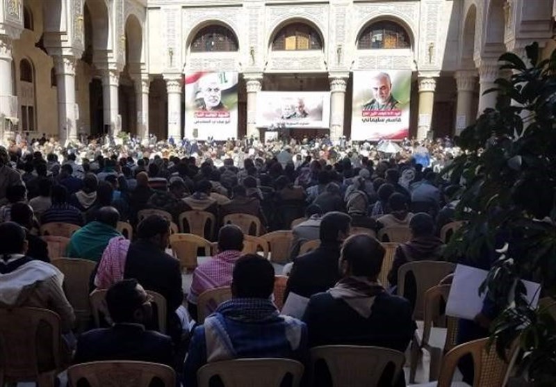 Yemenis Mark 1st Martyrdom Anniversary of Gen. Soleimani, Muhandis (+Video)