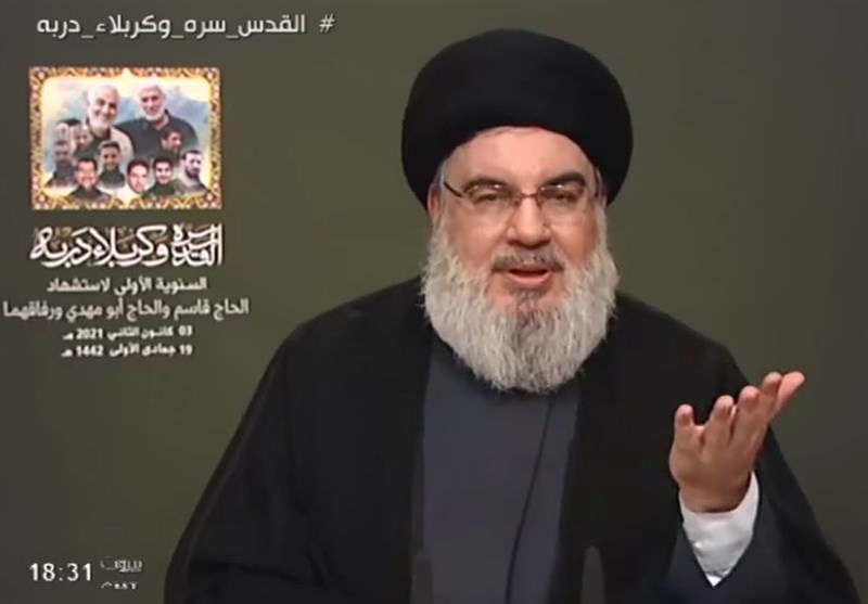 Calls for US Expulsion from Region Outcome of Gen. Soleimani Assassination: Nasrallah