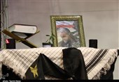 مراسم یادبود شهید سلیمانی توسط دانشجویان بسیجی قزوین به روایت تصویر