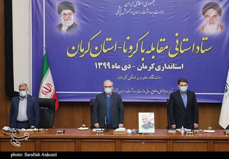 حضور وزیر بهداشت در ستاد کرونا استان کرمان به روایت تصویر