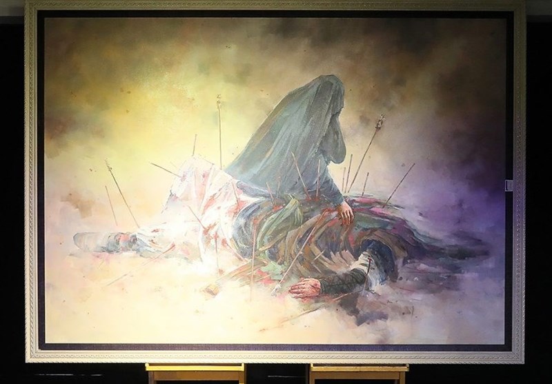نمایشگاه نقاشی‌های عاشورایی «رستاخیز» در حوزه هنری افتتاح شد