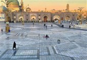 پرچم گنبد منور رضوی تعویض شد + تصویر