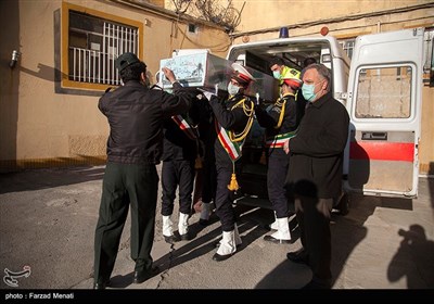 مراسم استقبال از شهدای گمنام در زندان مرکزی کرمانشاه