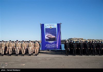 مراسم الحاق ناو موشک‌انداز زره به ناوگان نیروی دریایی ارتش