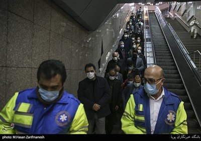 بازدید شبانه مسئولان مترو، آتش‌نشانی و اورژانس از مترو تهران