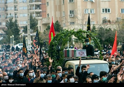 تشییع پیکر2 شهید گمنام دوران دفاع مقدس