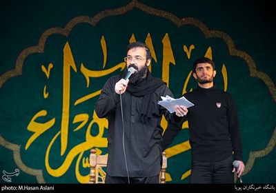 مداحی عبدالرضا هلالی و محسن عراقی در عزاداری شهادت حضرت زهرا (س) در میدان فاطمی تهران