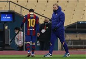 پیام کومان به مسی: باورش سخت است که تو دیگر برای بارسلونا بازی نخواهی کرد