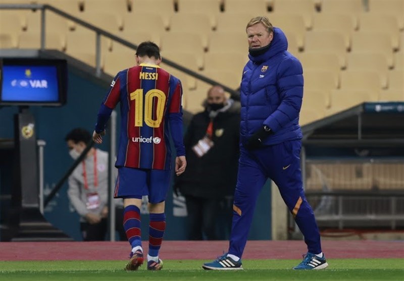 پیام کومان به مسی: باورش سخت است که تو دیگر برای بارسلونا بازی نخواهی کرد