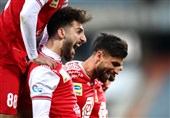 لیگ برتر فوتبال| پیروزی پرسپولیس مقابل فولاد در نیمه نخست
