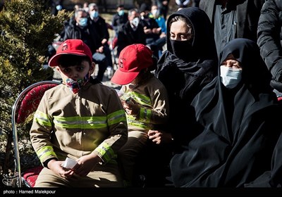 Service Held in Remembrance of Firefighters Killed in Tehran Plasco High-Rise Collapse