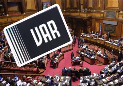  استفاده از VAR در مجلس سنای ایتالیا!+عکس 